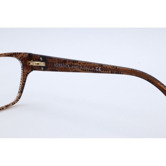 Authentic Versace VE 3172 991 Light Brown Cat Eye Women's Eyeglasses 54mm - Picture 5 of 5